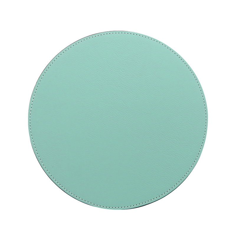 Tappetino per mouse rotondo in similpelle laserabile 20*20 cm