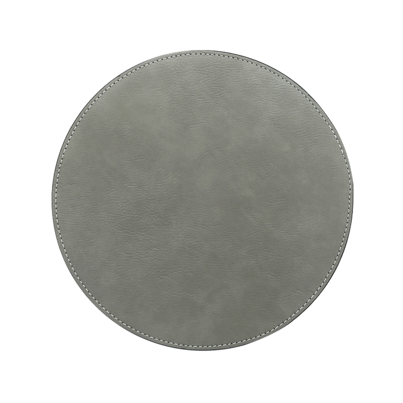 Tappetino per mouse rotondo in similpelle laserabile 20*20 cm