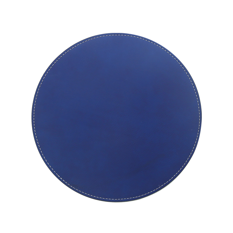 Tappetino per mouse rotondo in similpelle laserabile 20*20 cm