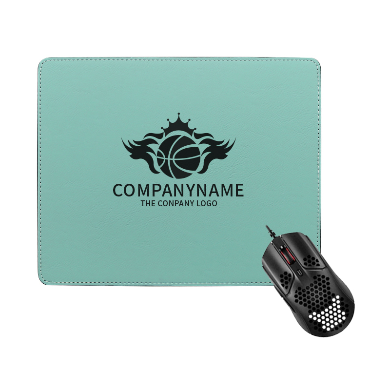 Tappetino per mouse rettangolare in similpelle laserabile 25*20 cm