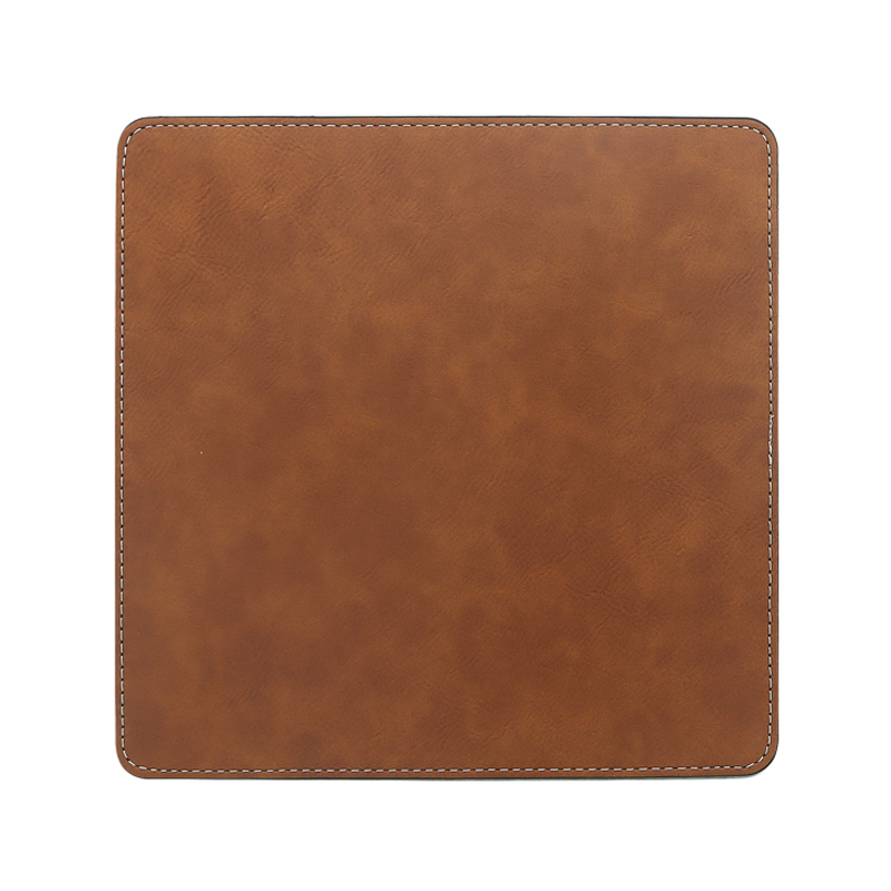 Tappetino per mouse quadrato in similpelle laserabile 20*20 cm