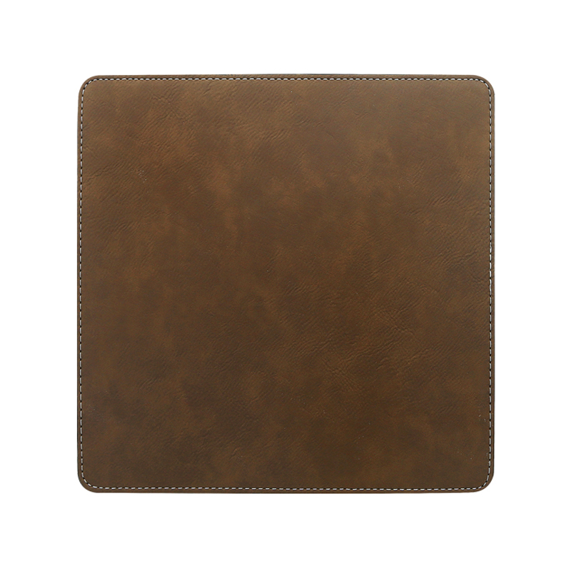 Tappetino per mouse quadrato in similpelle laserabile 20*20 cm