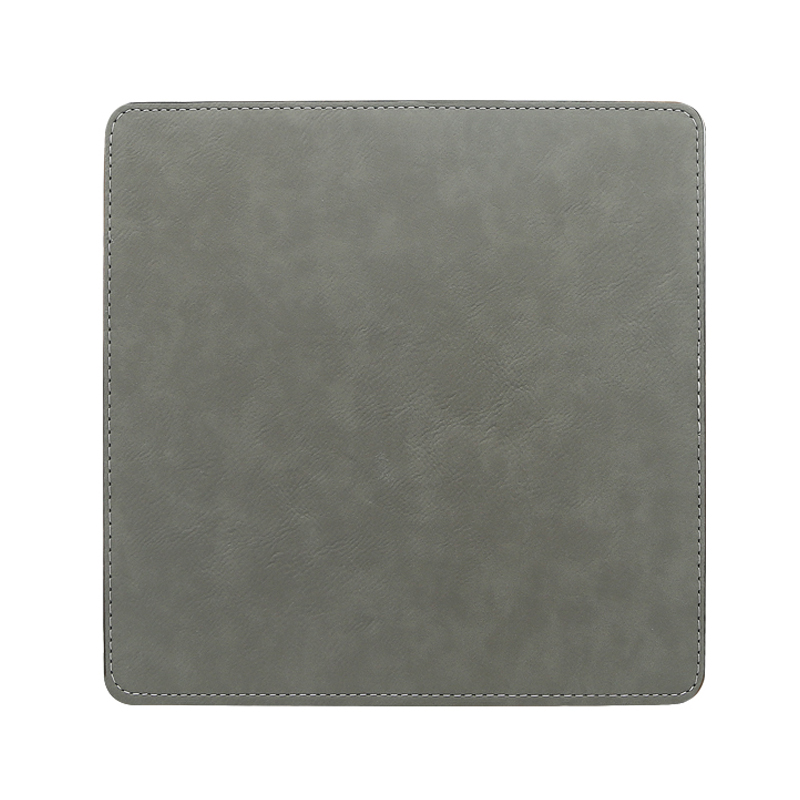 Tappetino per mouse quadrato in similpelle laserabile 20*20 cm