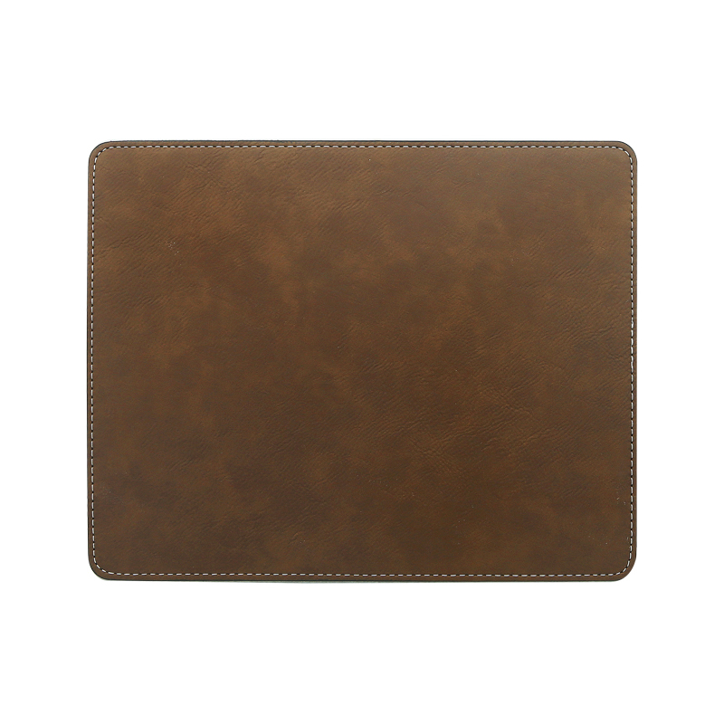 Tappetino per mouse rettangolare in similpelle laserabile 25*20 cm