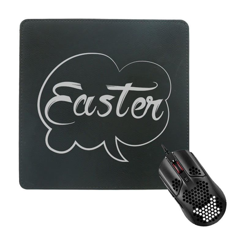 Tappetino per mouse quadrato in similpelle laserabile 20*20 cm