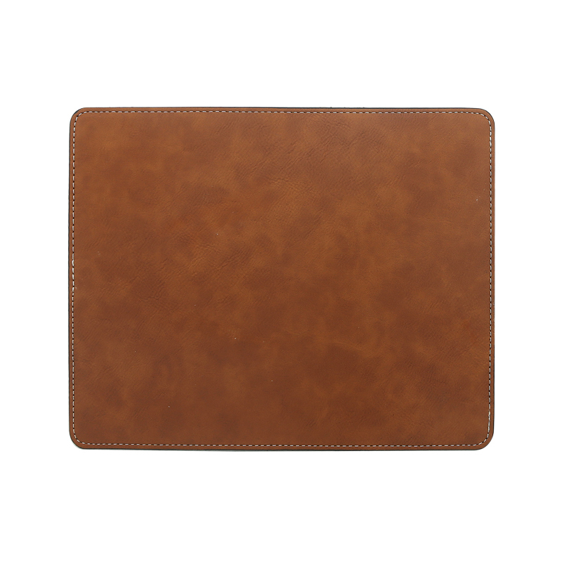 Tappetino per mouse rettangolare in similpelle laserabile 25*20 cm