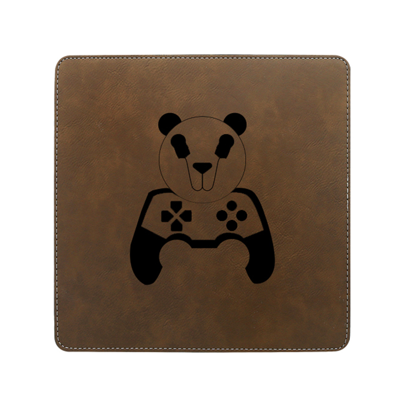 Tappetino per mouse quadrato in similpelle laserabile 20*20 cm