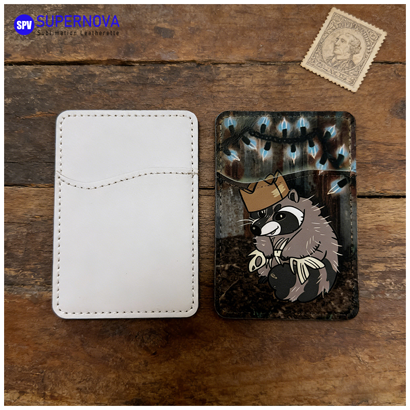 Porta carte di credito in similpelle sublimatica con magnete