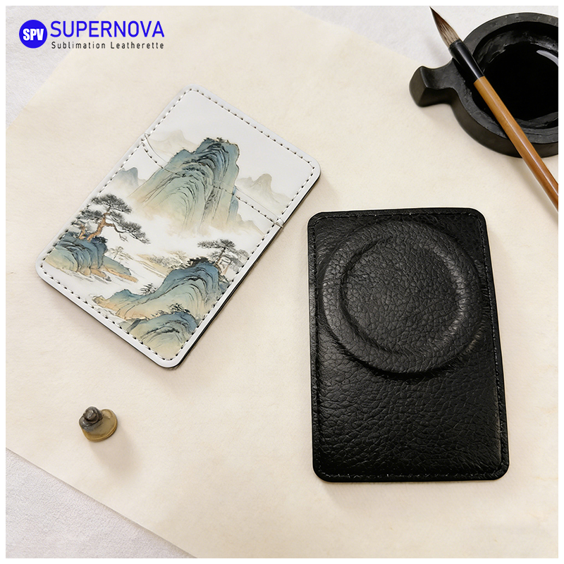 Porta carte di credito in similpelle sublimatica con magnete