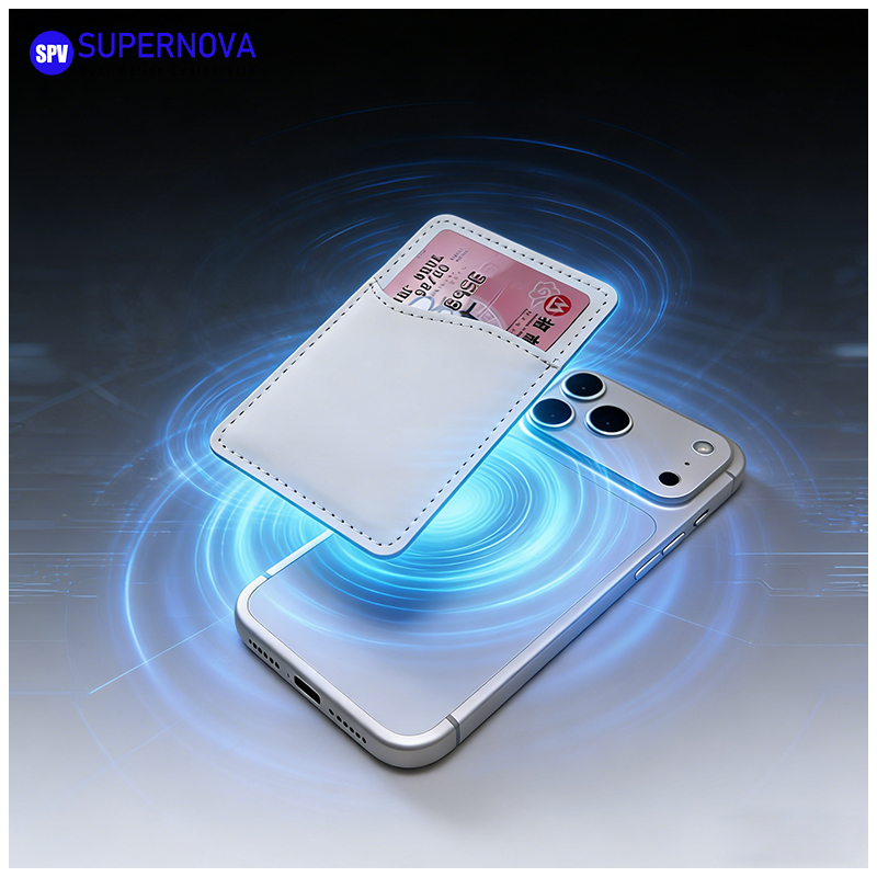 Porta carte di credito in similpelle sublimatica con magnete