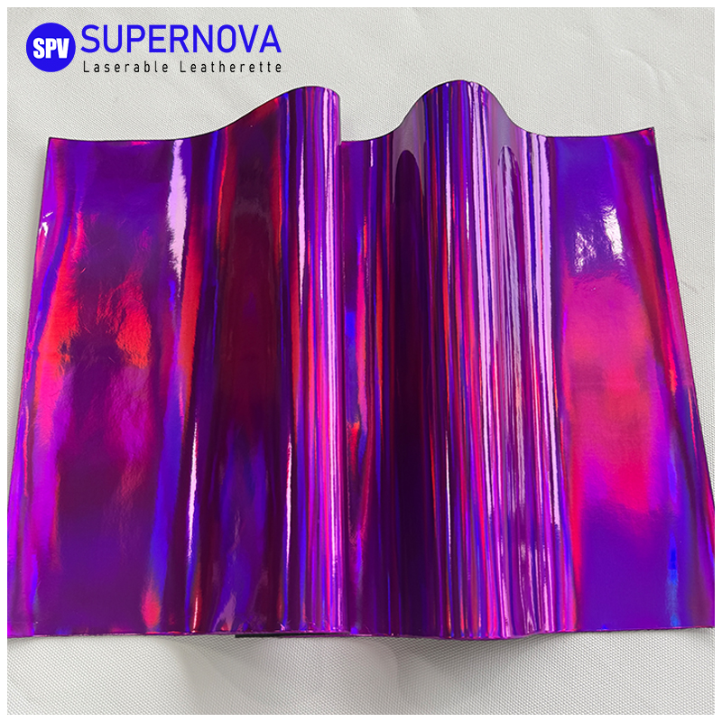 Foglio in similpelle olografica laserabile con adesivo/senza adesivo