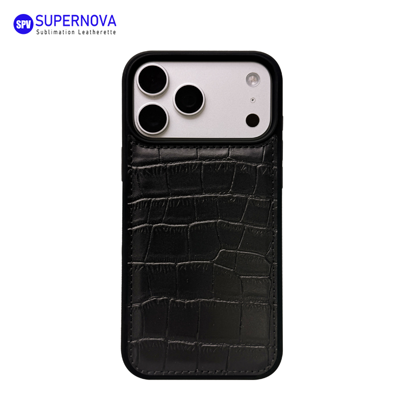 Custodia per telefono in similpelle laserabile