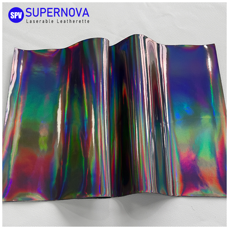 Foglio in similpelle olografica laserabile con adesivo/senza adesivo