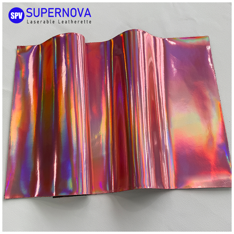 Foglio in similpelle olografica laserabile con adesivo/senza adesivo