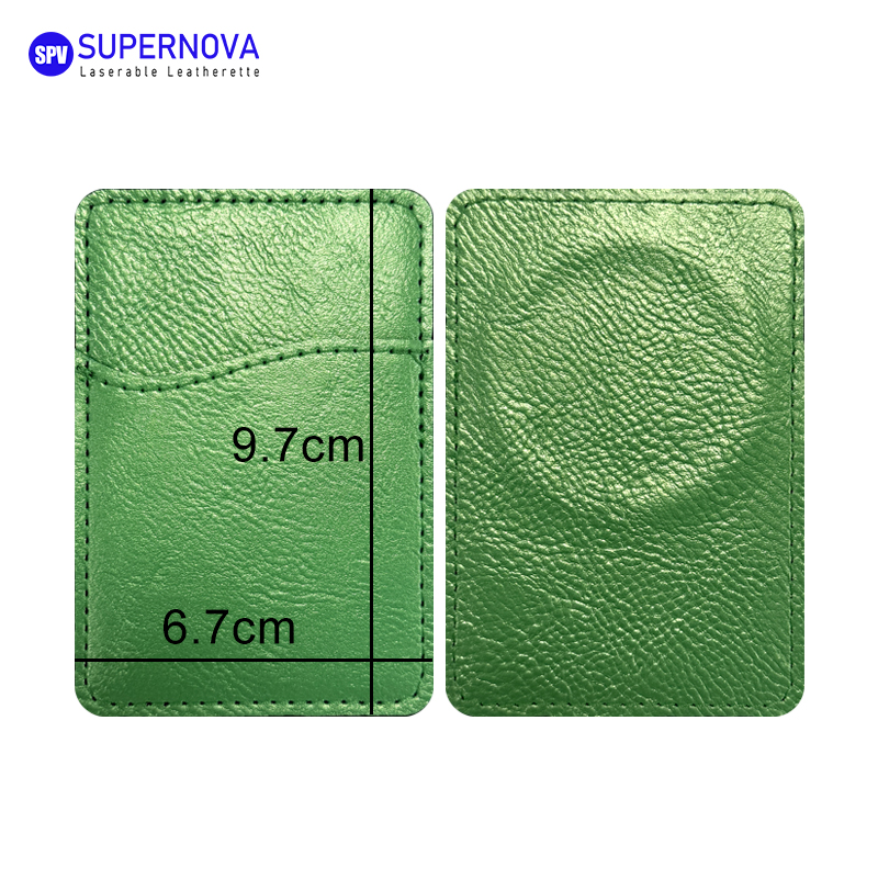 Porta carte di credito in similpelle laserabile con magnete
