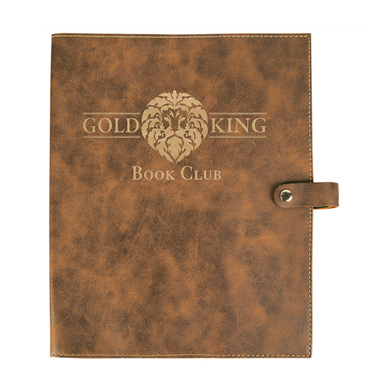 Leatherette Book Cover with Snap Closure