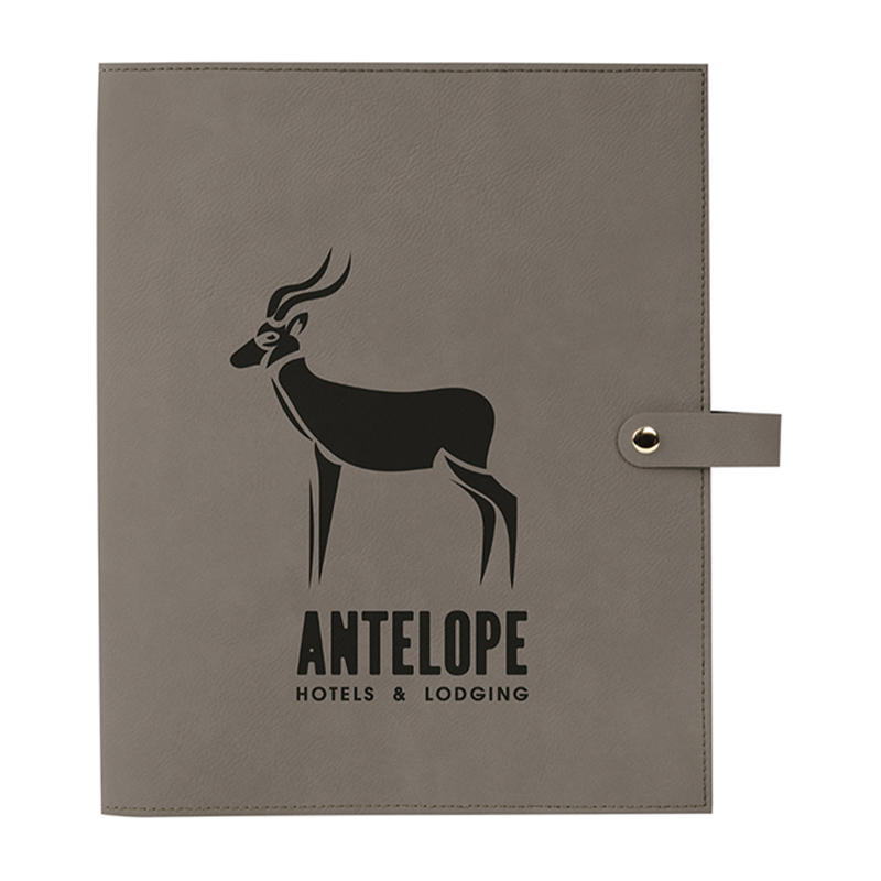 Leatherette Book Cover with Snap Closure