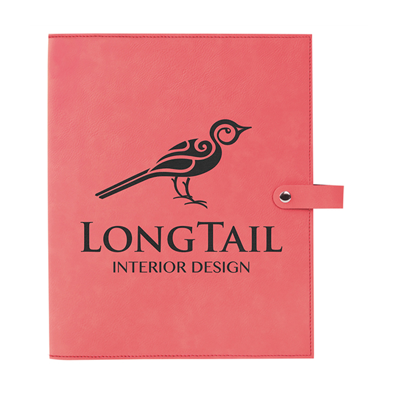 Leatherette Book Cover with Snap Closure