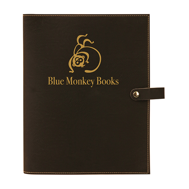Leatherette Book Cover with Snap Closure