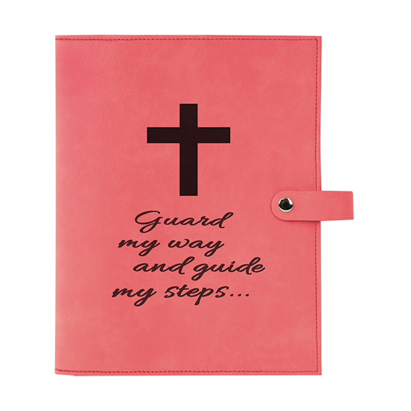 Leatherette Book Cover with Snap Closure