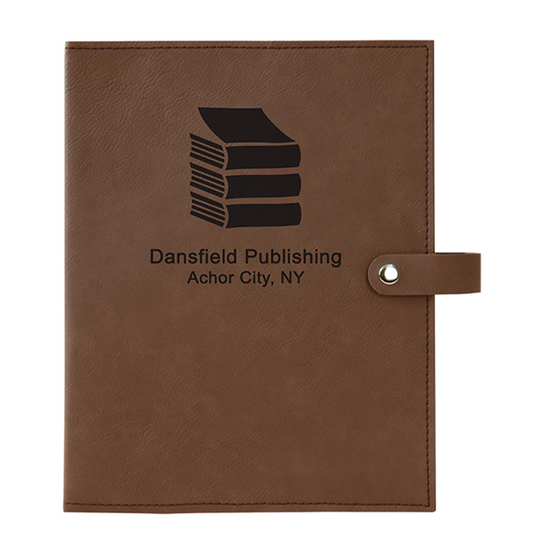 Leatherette Book Cover with Snap Closure