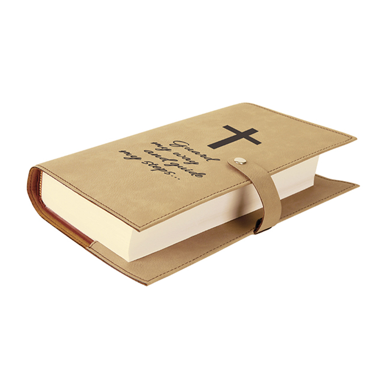 Leatherette Book Cover with Snap Closure