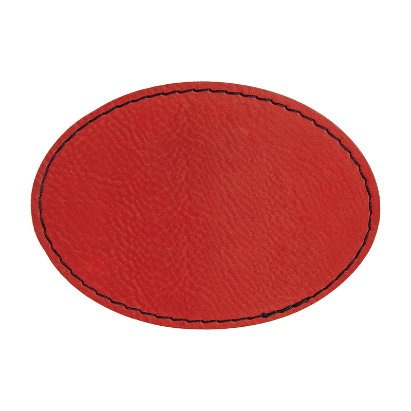 Toppe ovali in similpelle da 3 1/2 'x 2 1/2'.