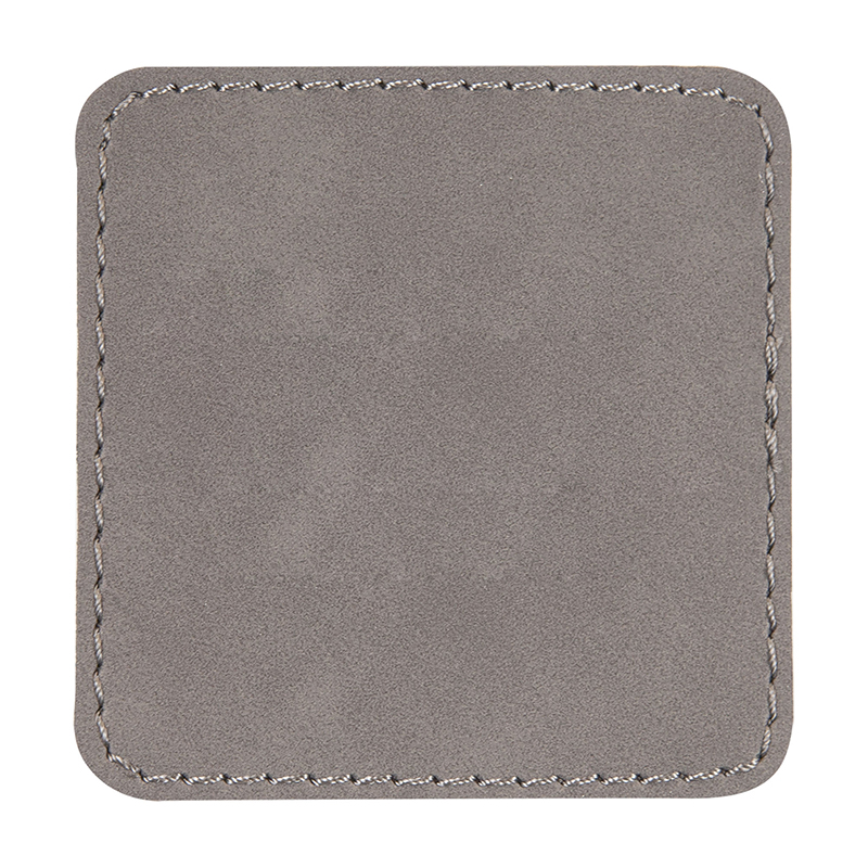 Toppe quadrate in similpelle da 3 x 2 pollici
