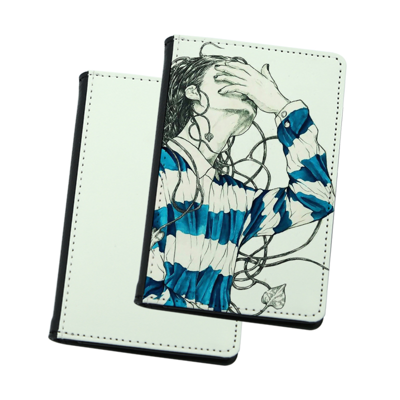 Custodia per passaporto in similpelle sublimatica con interno in pelle PU