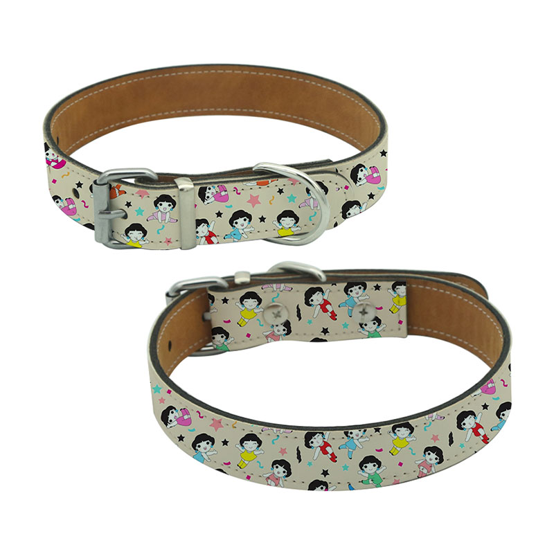 Collare per cani in similpelle sublimatica - L