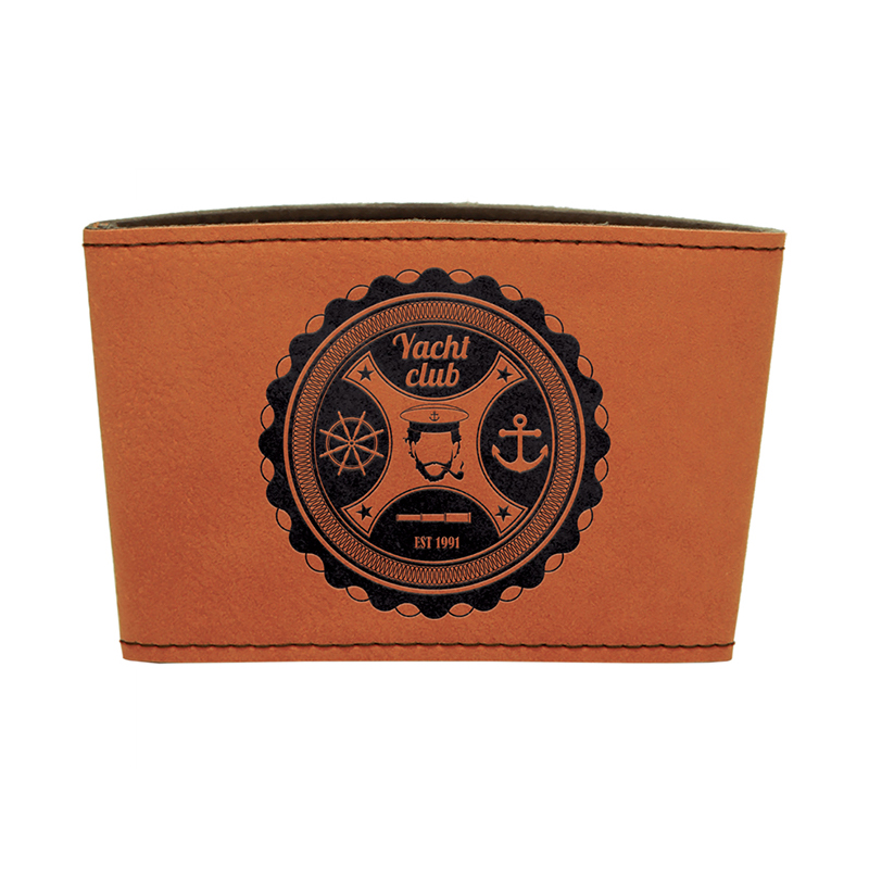 Custodia per tazza in similpelle laserabile