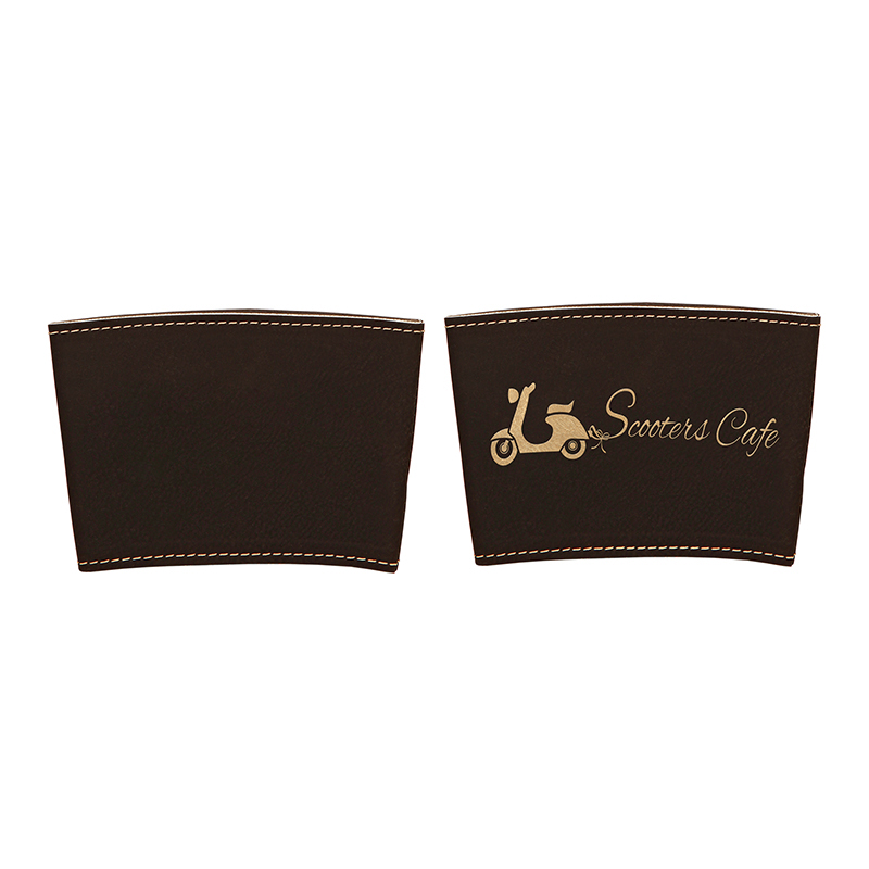 Custodia per tazza in similpelle laserabile