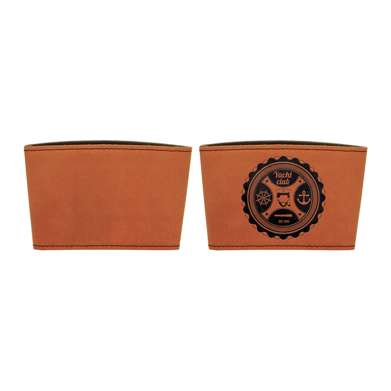 Custodia per tazza in similpelle laserabile