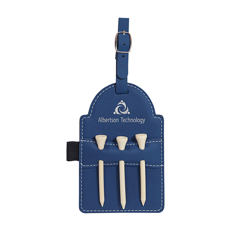 Etichetta per borsa da golf in similpelle laserabile con magliette