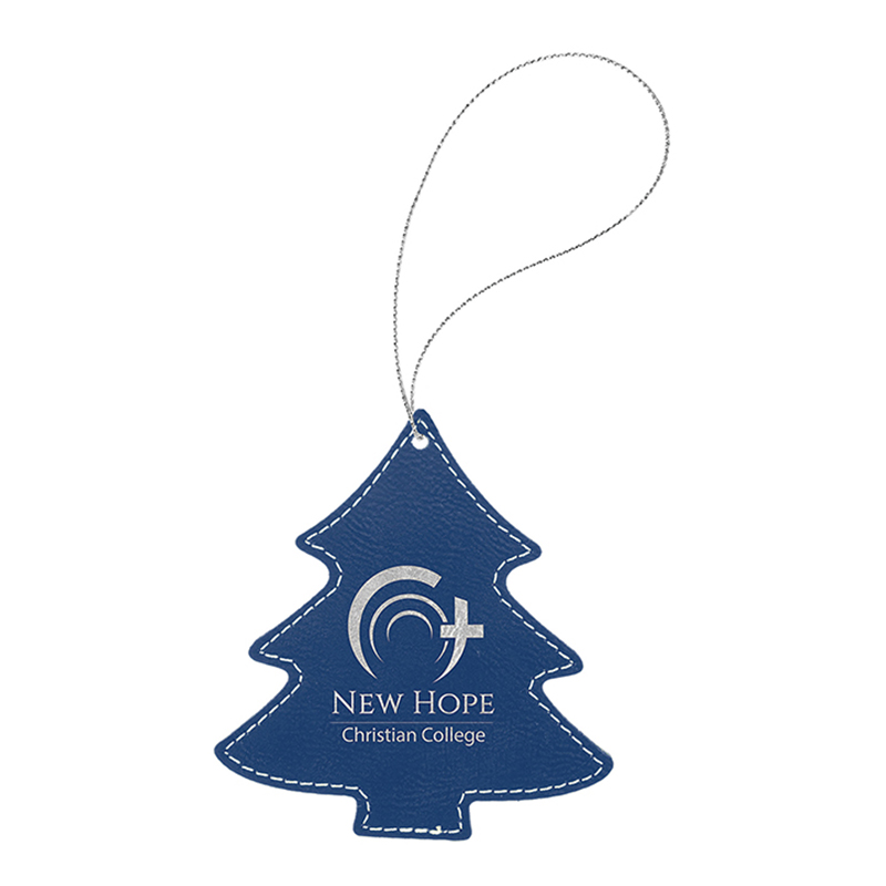 Ornamento per albero in similpelle laserabile