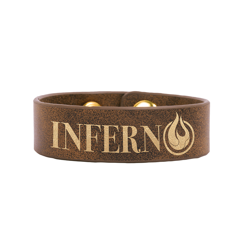 Bracciale in similpelle laserabile da 9 1/2 x 2 pollici