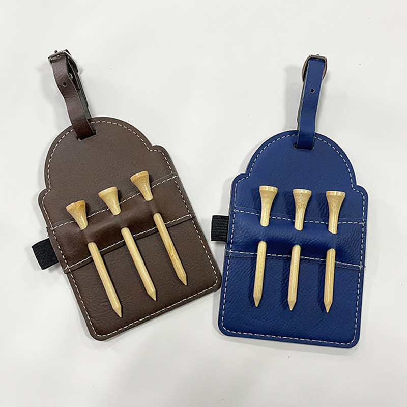 Etichetta per borsa da golf in similpelle laserabile con magliette