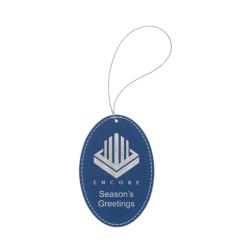Ornamento ovale in similpelle laserabile