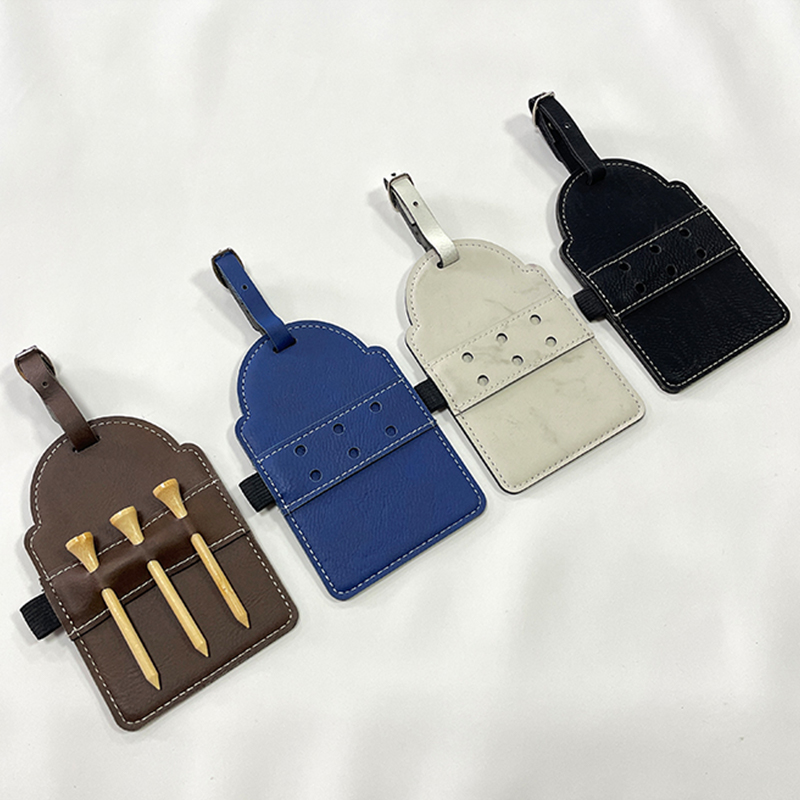 Etichetta per borsa da golf in similpelle laserabile con magliette