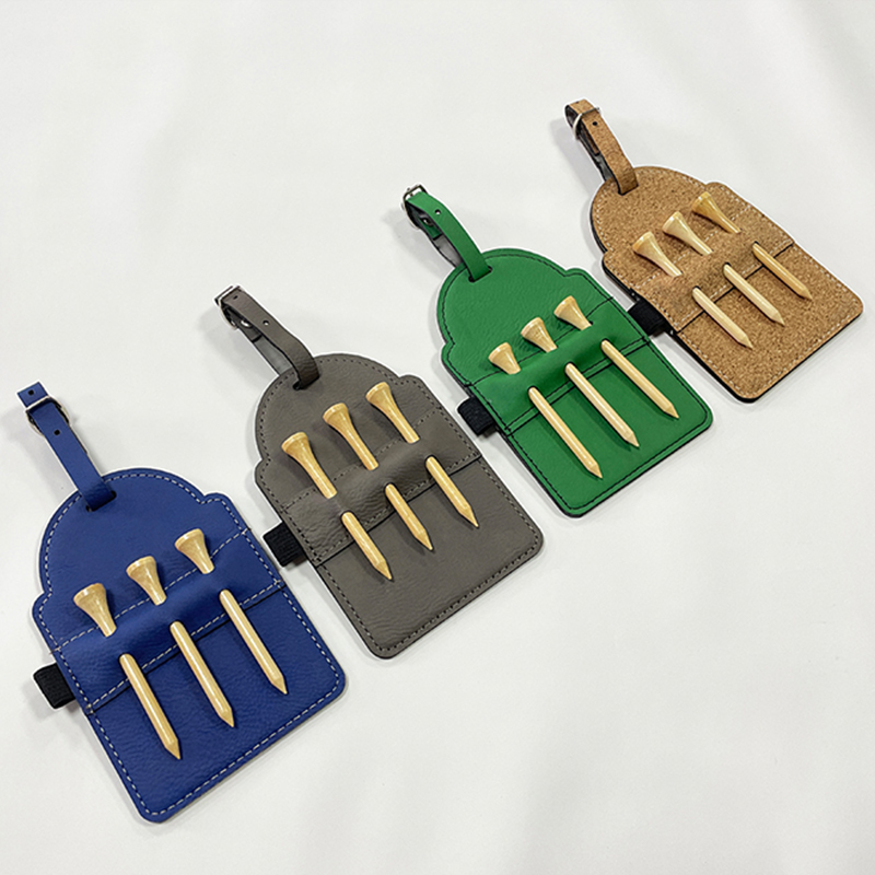 Etichetta per borsa da golf in similpelle laserabile con magliette