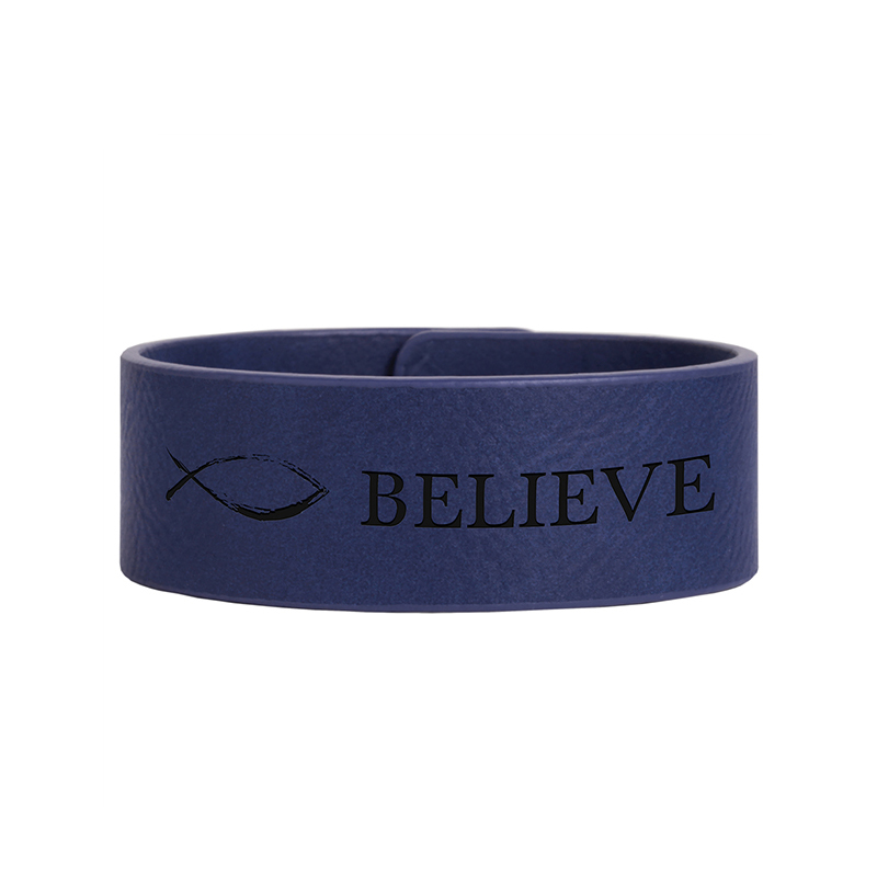 Bracciale in similpelle laserabile da 9 1/2 x 2 pollici