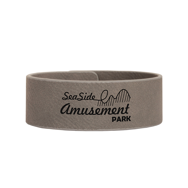 Bracciale in similpelle laserabile da 9 1/2 x 2 pollici