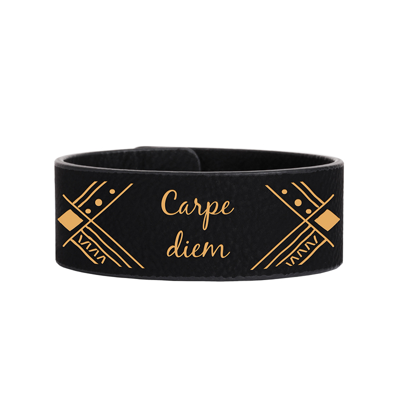 Bracciale in similpelle laserabile da 9 1/2 x 2 pollici