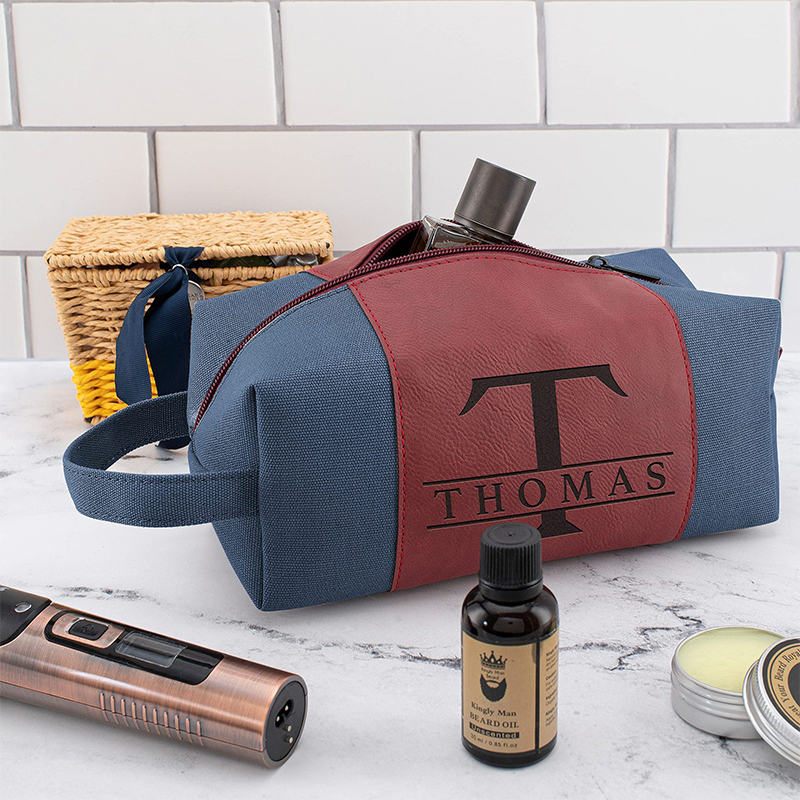 Borsa da toilette in similpelle laserabile