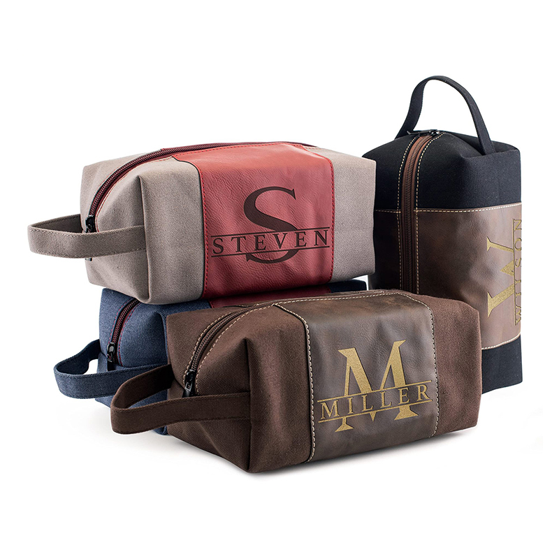 Borsa da toilette in similpelle laserabile