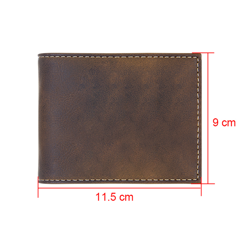 Portafoglio bi-fold in similpelle laserabile con display Flip ID