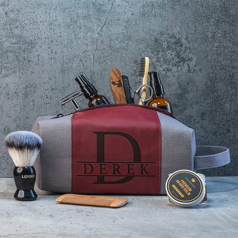 Borsa da toilette in similpelle laserabile