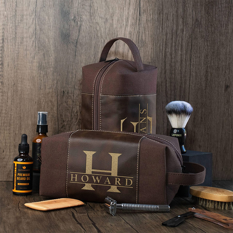 Borsa da toilette in similpelle laserabile