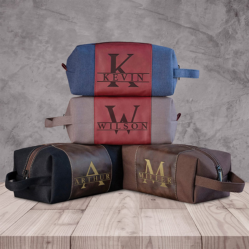 Borsa da toilette in similpelle laserabile