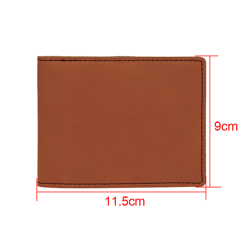 Portafoglio bifold in similpelle laserabile